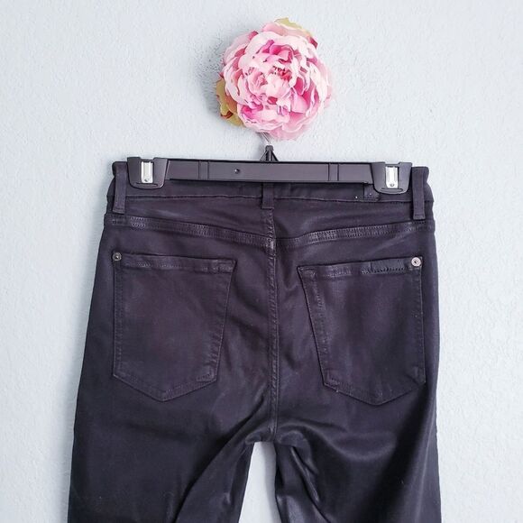 7 For All Mankind Black Distressed Jeans - Picture 5 of 9